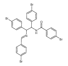 4-bromo-N-(2-(4-bromobenzylideneamino)-1,2-(4-bromophenyl)ethyl)benzamide Structure