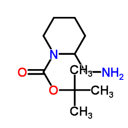 2-(Aminomethyl)-1-Boc-piperidine Structure