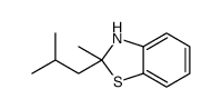 2-methyl-2-(2-methylpropyl)-3H-1,3-benzothiazole结构式