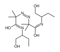 N-(1-hydroxybutan-2-yl)-2-[[1-(1-hydroxybutan-2-ylamino)-2-methyl-1-oxopropan-2-yl]diazenyl]-2-methylpropanamide Structure