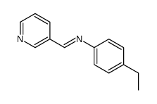 Benzenamine, 4-ethyl-N-(3-pyridinylmethylene)- (9CI)结构式