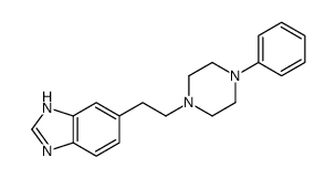 6-[2-(4-phenylpiperazin-1-yl)ethyl]-1H-benzimidazole结构式