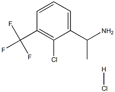 1-[2-CHLORO-3-(TRIFLUOROMETHYL)PHENYL]ETHAN-1-AMINE HYDROCHLORIDE结构式