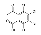 2-acetyl-3,4,5,6-tetrachlorobenzoic acid Structure