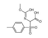 2-(methoxycarbonylamino)-2-(4-methylphenyl)sulfonylacetic acid Structure