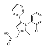 2-[1-(2-chlorophenyl)-2-methyl-5-phenylpyrrol-3-yl]acetic acid Structure