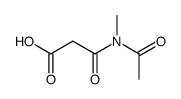 3-(acetyl-methyl-amino)-3-oxo-propionic acid Structure
