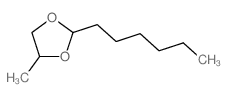 2-hexyl-4-methyl-1,3-dioxolane structure
