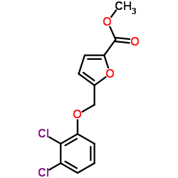 Methyl 5-[(2,3-dichlorophenoxy)methyl]-2-furoate结构式