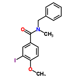 N-Benzyl-3-iodo-4-methoxy-N-methylbenzamide Structure