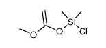 chloro[(1-methoxyethenyl)oxy]dimethylsilane Structure