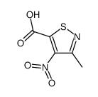 3-methyl-4-nitro-1,2-thiazole-5-carboxylic acid结构式