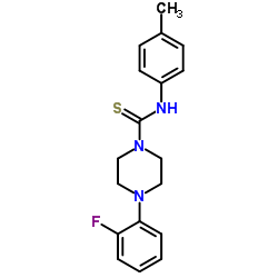 4-(2-Fluorophenyl)-N-(4-methylphenyl)-1-piperazinecarbothioamide Structure
