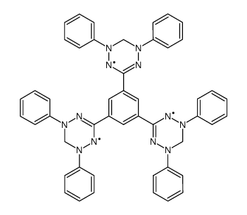 1,3,5-Tris-<1,5-diphenyl-verdazyl-3-yl>-benzol结构式