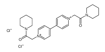 2-[4-[1-(2-oxo-2-piperidin-1-ylethyl)pyridin-1-ium-4-yl]pyridin-1-ium-1-yl]-1-piperidin-1-ylethanone,dichloride结构式