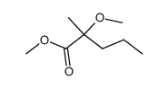 (+/-)-methyl 2-methoxy-2-methyl pentanoate结构式