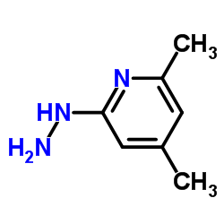 2-Hydrazino-4,6-dimethylpyridine结构式