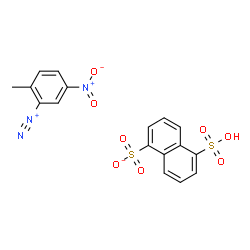 2-methyl-5-nitrobenzenediazonium naphthalene-1,5-disulphonate (1:1) Structure