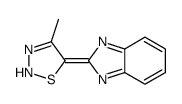 5-(benzimidazol-2-ylidene)-4-methyl-2H-thiadiazole结构式