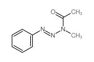N-methyl-N-phenyldiazenyl-acetamide结构式