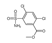 Methyl 2,4-dichloro-5-sulfamoylbenzoate结构式
