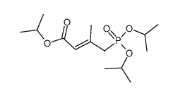 diisopropyl ester of 2-methyl-3-isopropoxycarbonyl-2-propenylphosphonic acid Structure