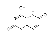 1-methyl-5H-pteridine-2,4,6-trione结构式