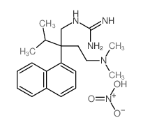 dihydroxy-oxo-azanium; 2-[2-(2-dimethylaminoethyl)-3-methyl-2-naphthalen-1-yl-butyl]guanidine Structure