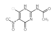 N-(4-chloro-5-nitro-6-oxo-3H-pyrimidin-2-yl)acetamide Structure