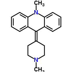 10-Methyl-9-(1-methyl-4-piperidinylidene)-9,10-dihydroacridine结构式