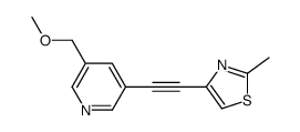 4-[2-[5-(methoxymethyl)pyridin-3-yl]ethynyl]-2-methyl-1,3-thiazole Structure