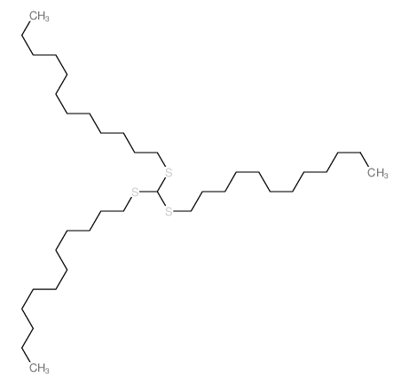 1-[bis(dodecylsulfanyl)methylsulfanyl]dodecane structure