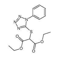 diethyl 2-(1-phenyltetrazol-5-yl)sulfanylpropanedioate Structure