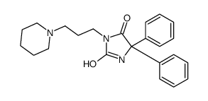 5,5-diphenyl-3-(3-piperidin-1-ylpropyl)imidazolidine-2,4-dione Structure