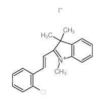 3H-Indolium,2-[2-(2-chlorophenyl)ethenyl]-1,3,3-trimethyl-, iodide (1:1) picture