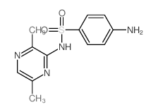 Benzenesulfonamide,4-amino-N-(3,6-dimethyl-2-pyrazinyl)- Structure