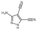 3-氨基吡唑-4,5-二甲腈结构式