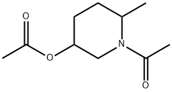 Acetic acid 1-acetyl-6-methylpiperidin-3-yl ester结构式