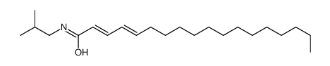 N-(2-methylpropyl)octadeca-2,4-dienamide结构式