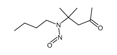 4-(butyl-nitroso-amino)-4-methyl-pentan-2-one Structure