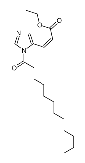 ethyl 3-(3-dodecanoylimidazol-4-yl)prop-2-enoate结构式