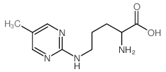 L-Ornithine,N5-(5-methyl-2-pyrimidinyl)- structure