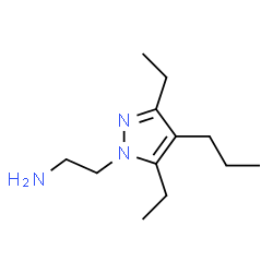 1H-Pyrazole-1-ethanamine,3,5-diethyl-4-propyl-(9CI) structure