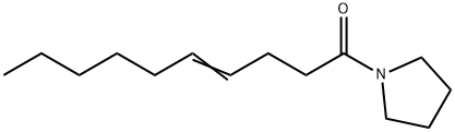 1-(4-Decenoyl)pyrrolidine structure