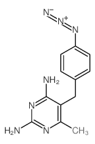 [4-[(2,4-diamino-6-methyl-pyrimidin-5-yl)methyl]phenyl]imino-imino-azanium Structure