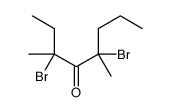 3,5-dibromo-3,5-dimethyloctan-4-one结构式