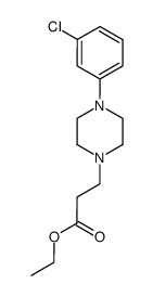 1-(2-ethoxycarbonylethyl)-4-(3-chlorophenyl)-piperazine Structure