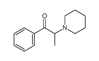 1-Phenyl-2-(1-piperidinyl)-1-propanone结构式
