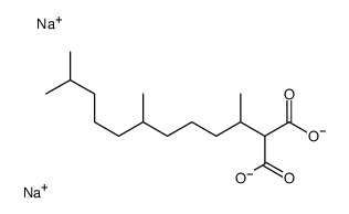 disodium,2-(6,10-dimethylundecan-2-yl)propanedioate Structure