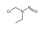 N-Chlormethyl-N-nitrosoethylamin结构式